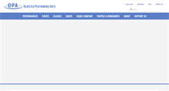 Desktop Screenshot of olmstedperformingarts.com